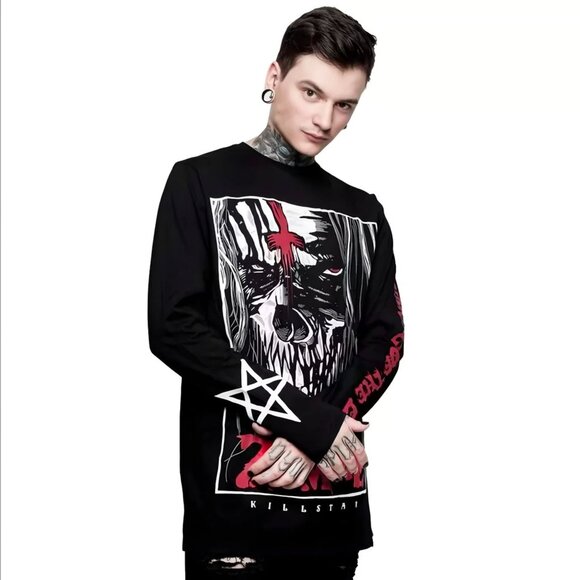 Killstar x Rob Zombie ✦ The End Long Sleeve Top ✦ Hellbilly Deluxe Collab S NWT - Picture 5 of 6